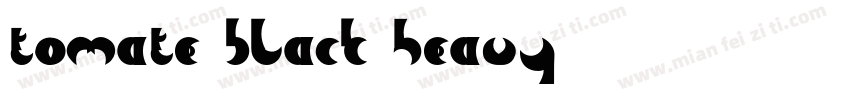 Tomate Black Heavy字体转换